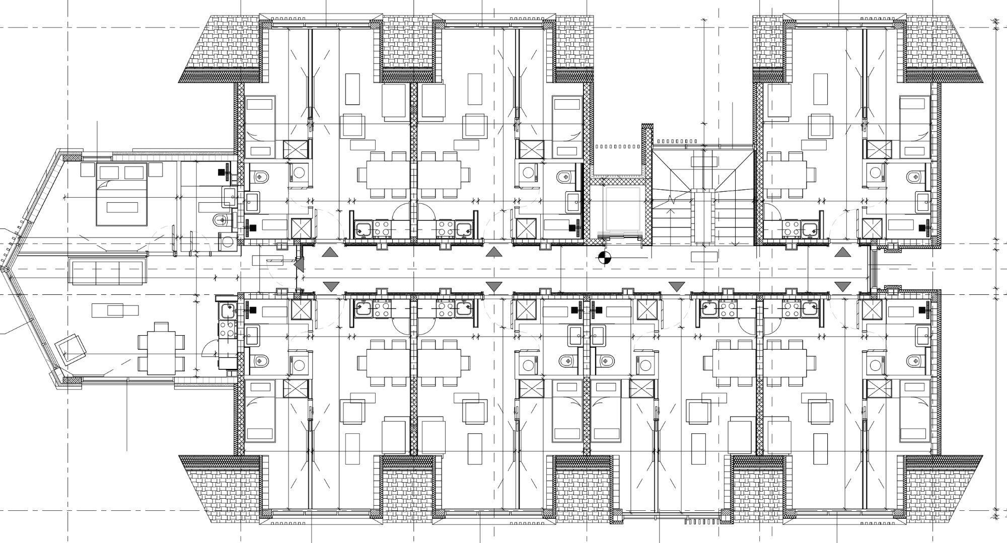Osnova etaže, apartman označen: apartman A.28, Lamela B4