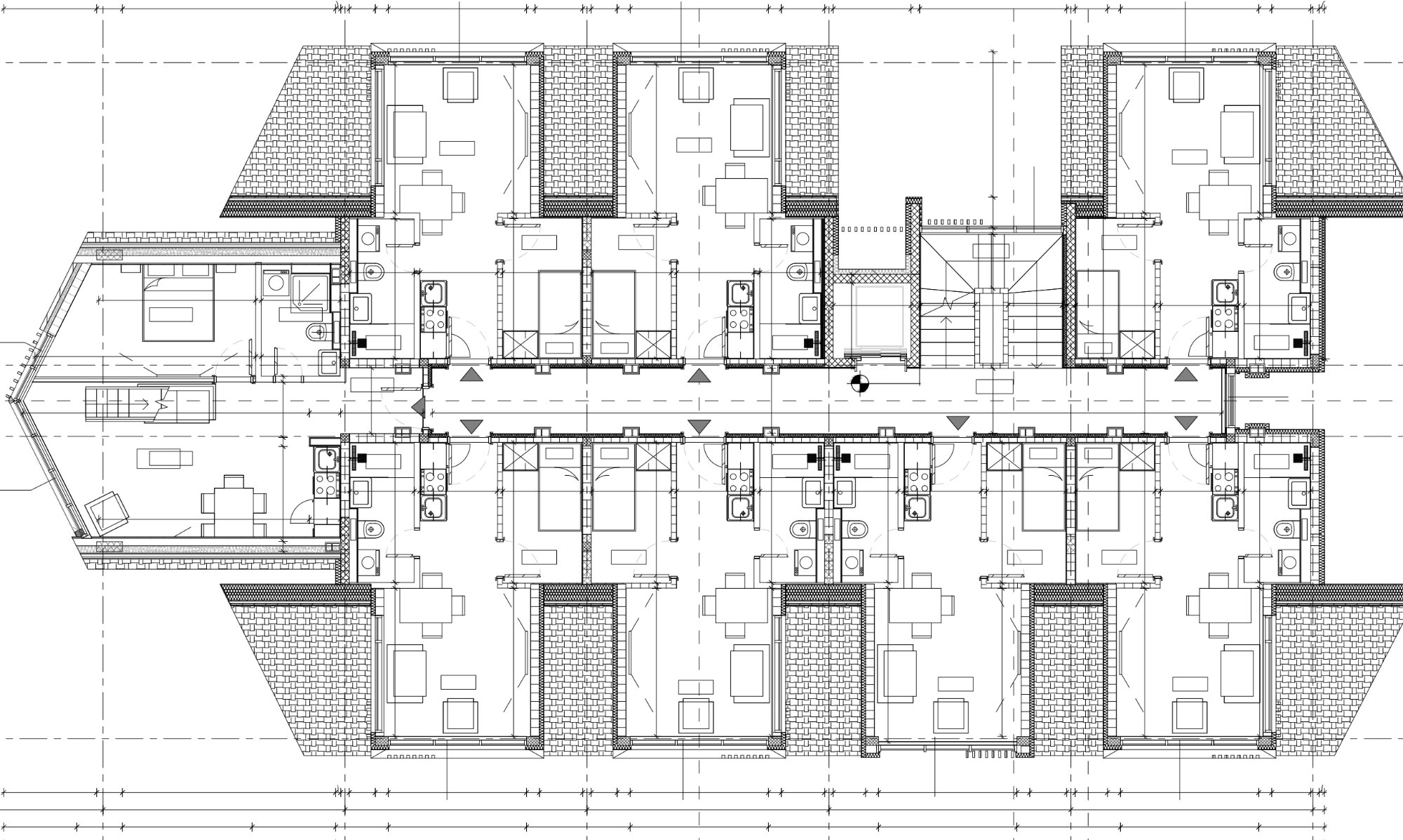 Osnova etaže, apartman označen: apartman A.39, Lamela B4
