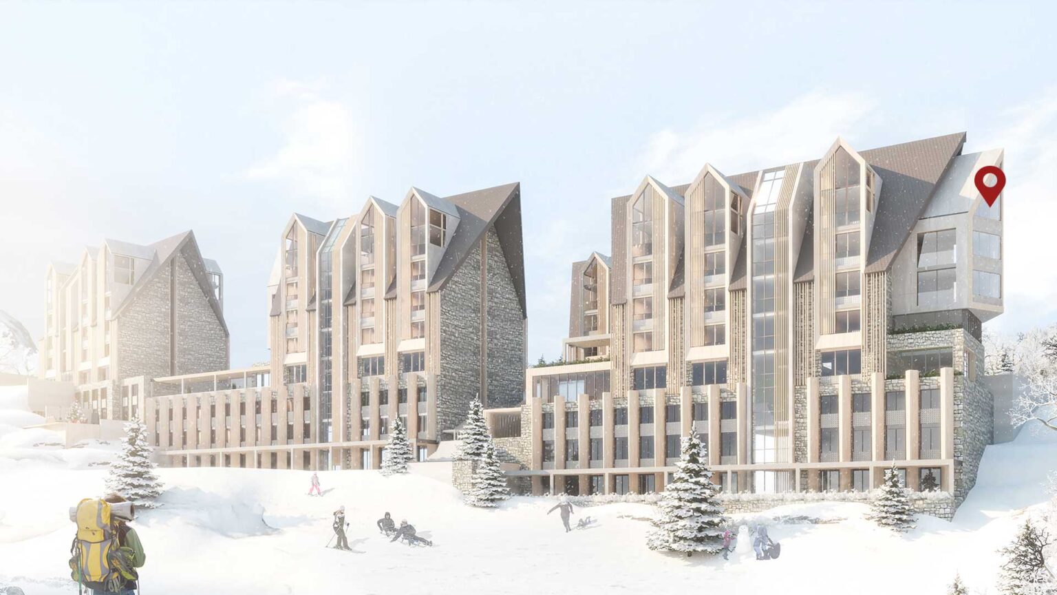 Pozicija u kompleksu: apartman A.35, Lamela B5