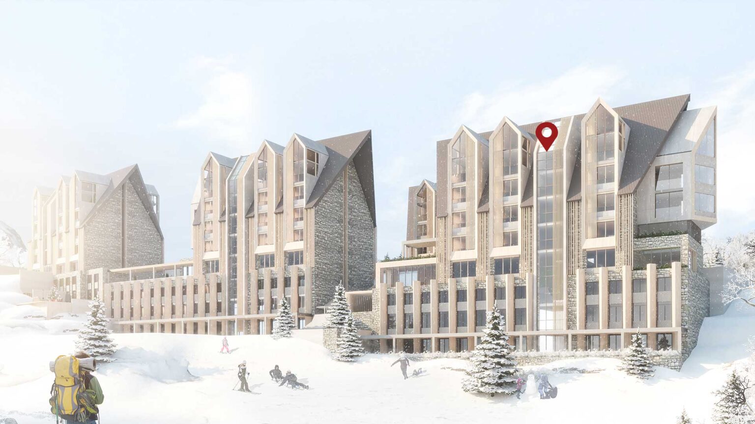 Pozicija u kompleksu: apartman A.37, Lamela B5