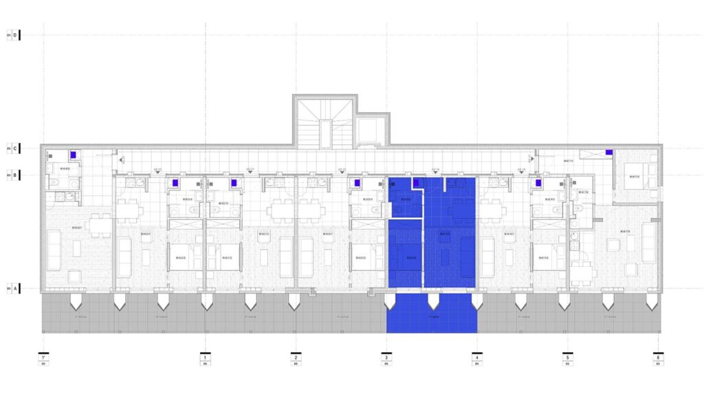 Pozicija na spratu: apartman AS.19, Lamela B5